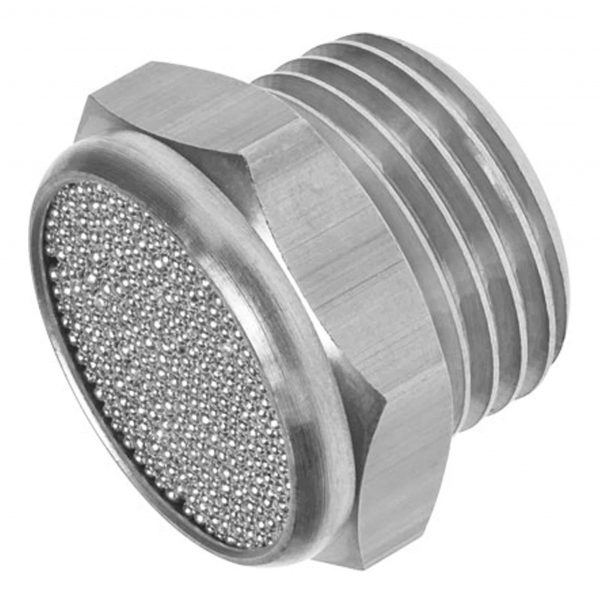 Festo AMTE-M-H-G14 Pneumatic Silencer, Button, Brass/Bronze, 10 bar, G1/4 Male thread (1206623)