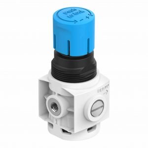 Festo MS2-LR-M5-D6-A8-B Pressure Regulator, 7 bar, 170 l/min, directly-controlled diaphragm regulator, no pressure gauge, lockable regulator head (8086637)