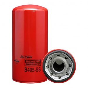 Baldwin B495-SS Lube Filter- Full Flow, Spin-On, Severe Service