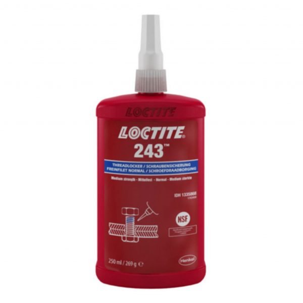 LOCTITE 243 Medium Strength Threadlocker Adhesive 250ml 44094